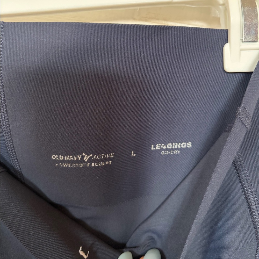 Old Navy navy blue sculpt high waisted leggings